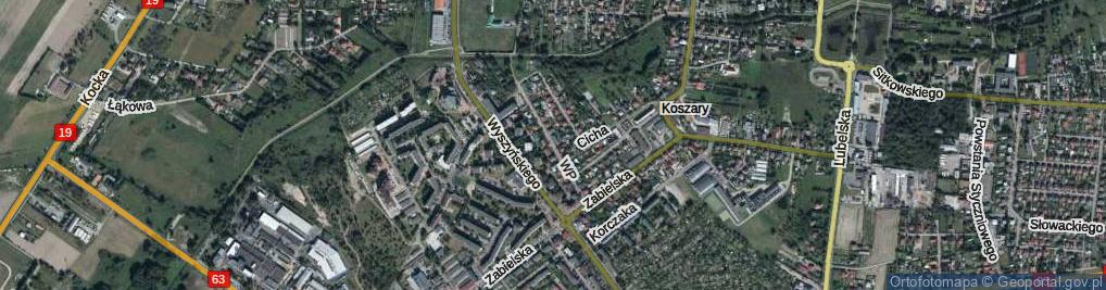 Zdjęcie satelitarne Wojska Polskiego ul.